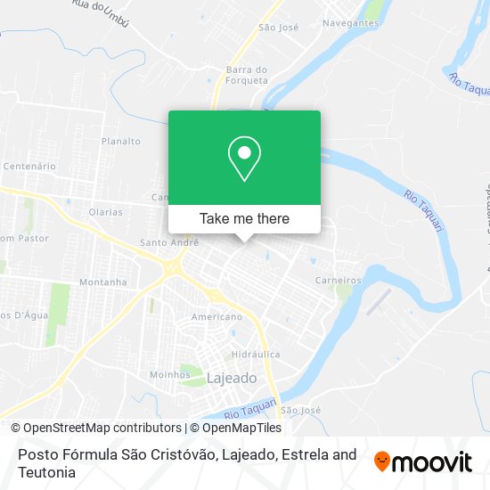 Posto Fórmula São Cristóvão map