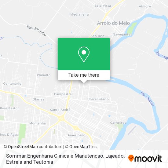 Mapa Sommar Engenharia Clinica e Manutencao