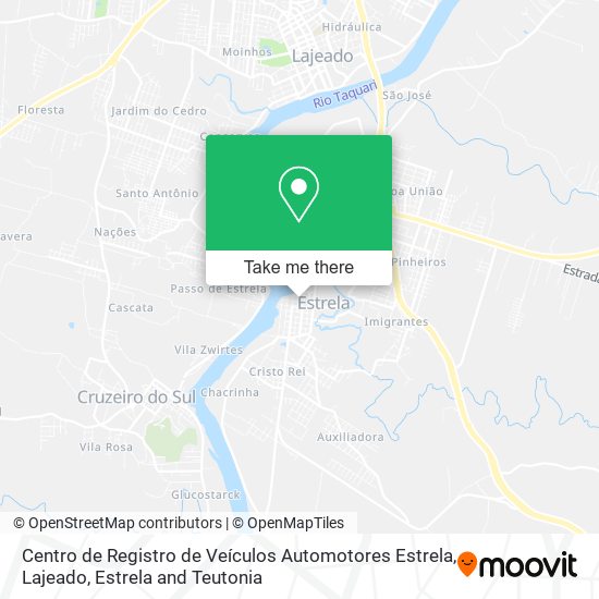 Centro de Registro de Veículos Automotores Estrela map