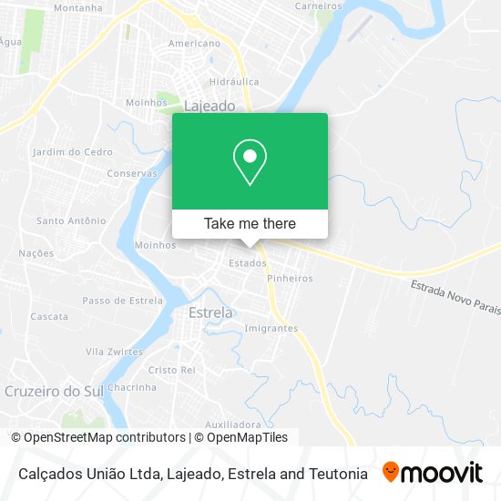 Calçados União Ltda map