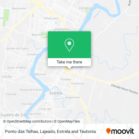 Mapa Ponto das Telhas