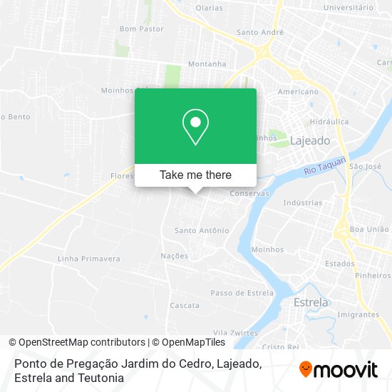 Ponto de Pregação Jardim do Cedro map