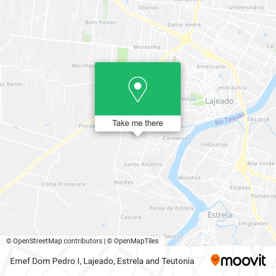 Emef Dom Pedro I map