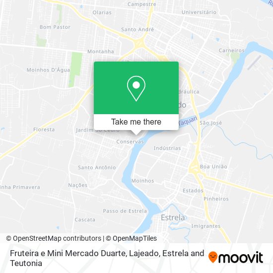 Mapa Fruteira e Mini Mercado Duarte