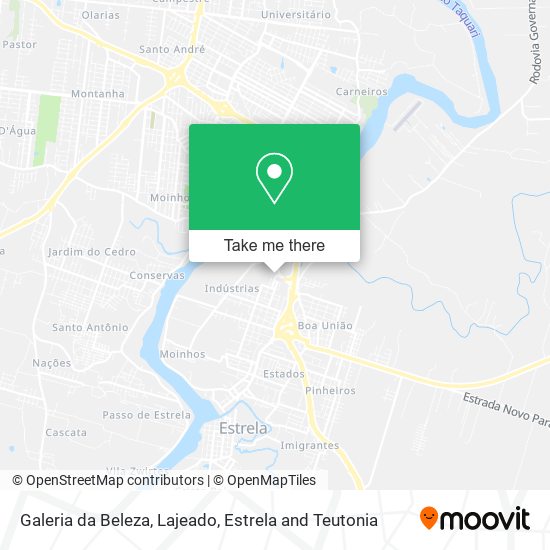 Mapa Galeria da Beleza