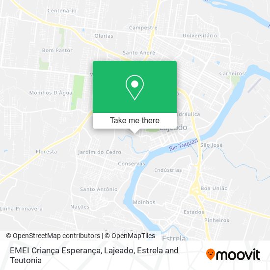 EMEI Criança Esperança map