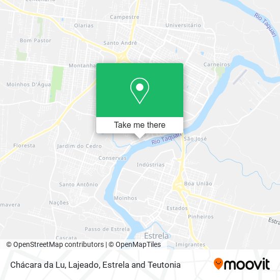 Chácara da Lu map