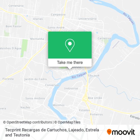 Mapa Tecprint Recargas de Cartuchos