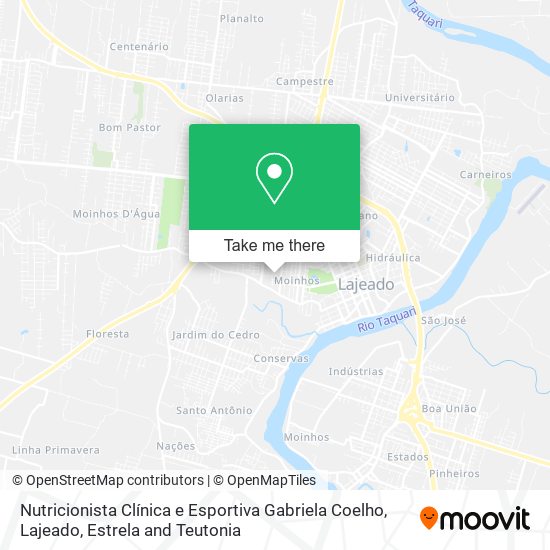Nutricionista Clínica e Esportiva Gabriela Coelho map