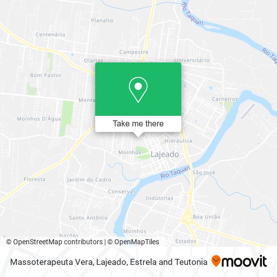 Massoterapeuta Vera map