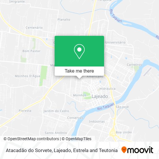 Atacadão do Sorvete map
