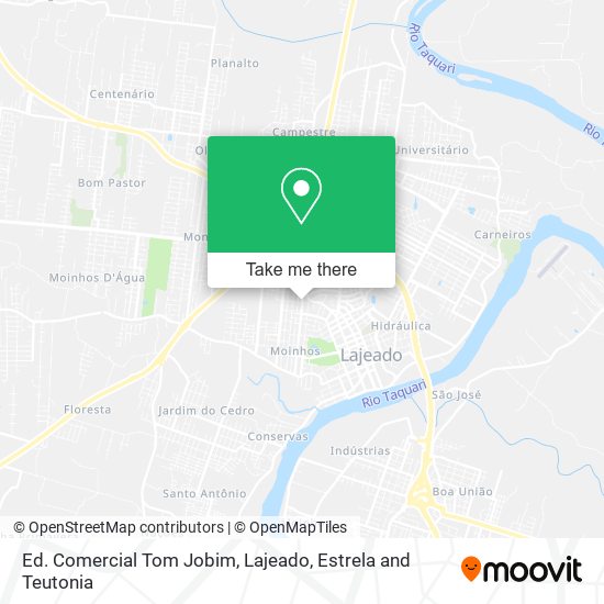 Ed. Comercial Tom Jobim map