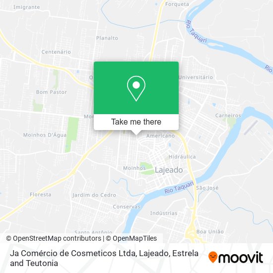 Ja Comércio de Cosmeticos Ltda map