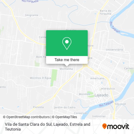 Vila de Santa Clara do Sul map