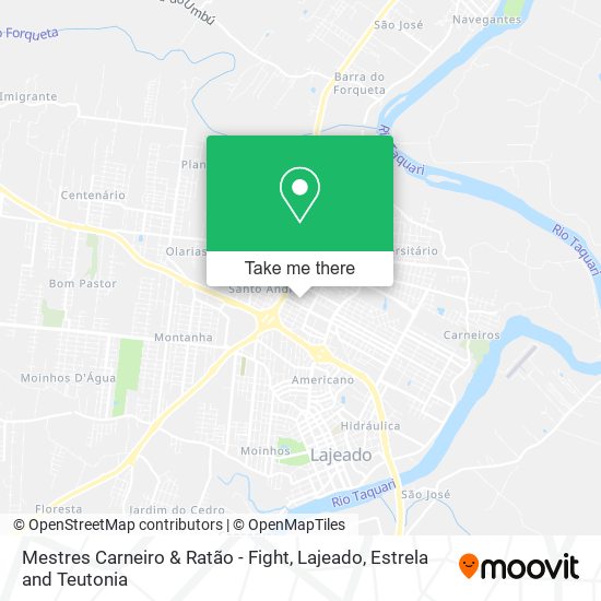 Mestres Carneiro & Ratão - Fight map