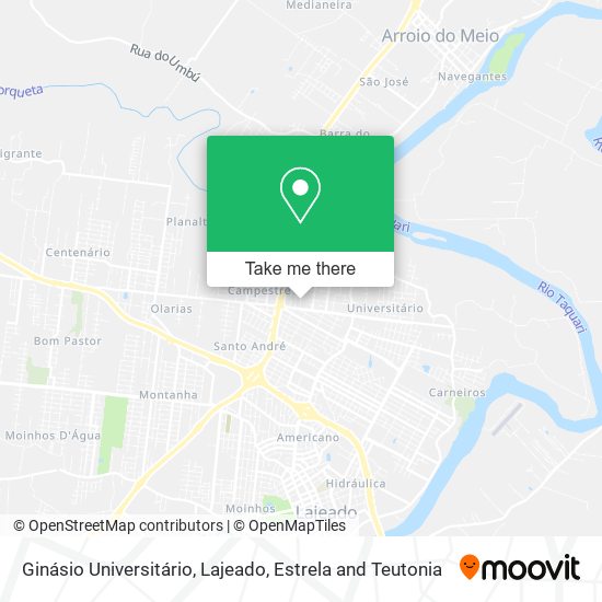 Ginásio Universitário map