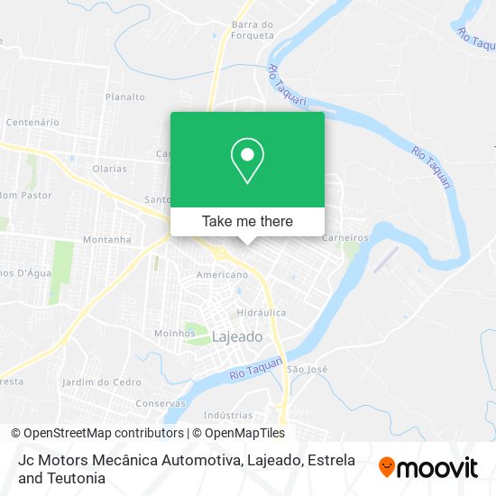 Mapa Jc Motors Mecânica Automotiva