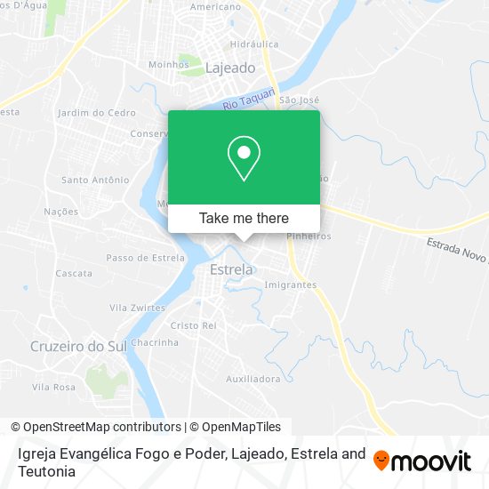 Mapa Igreja Evangélica Fogo e Poder