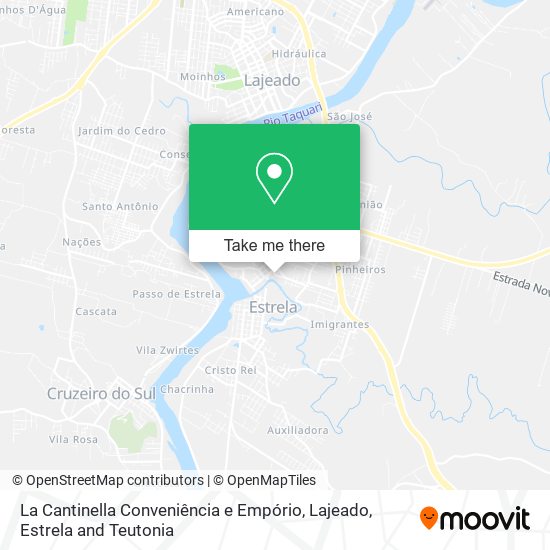 Mapa La Cantinella Conveniência e Empório