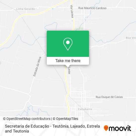 Secretaria de Educação - Teutônia map