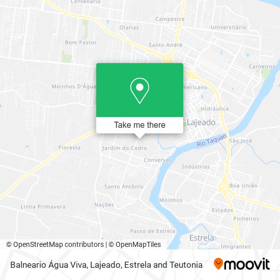 Balneario Água Viva map