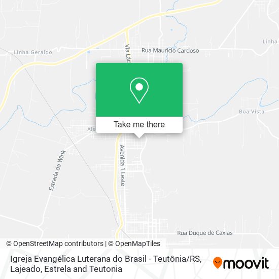Mapa Igreja Evangélica Luterana do Brasil - Teutônia / RS