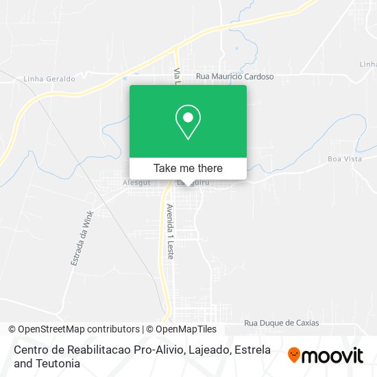 Centro de Reabilitacao Pro-Alivio map