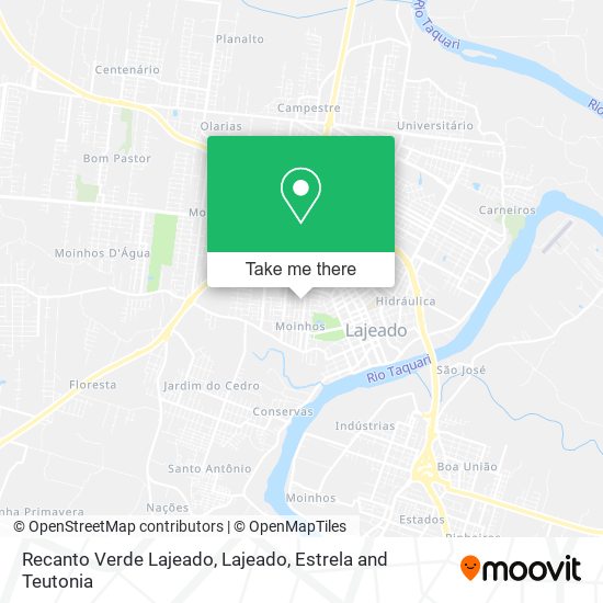 Recanto Verde Lajeado map