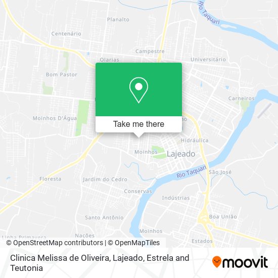 Clinica Melissa de Oliveira map