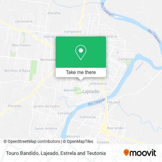 Touro Bandido map