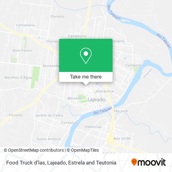Food Truck d'las map