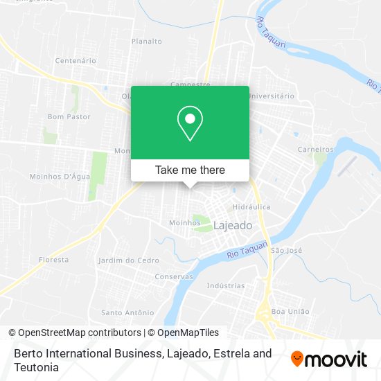 Berto International Business map