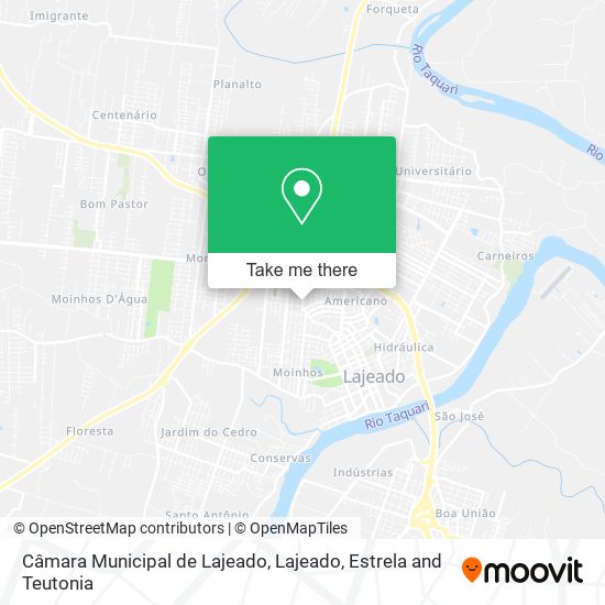 Mapa Câmara Municipal de Lajeado