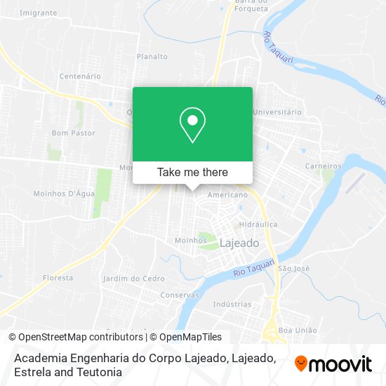 Mapa Academia Engenharia do Corpo Lajeado