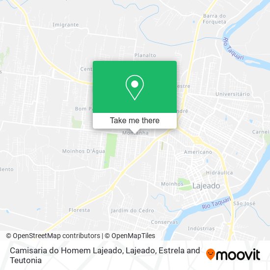 Camisaria do Homem Lajeado map