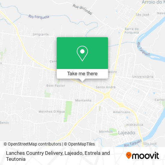Lanches Country Delivery map