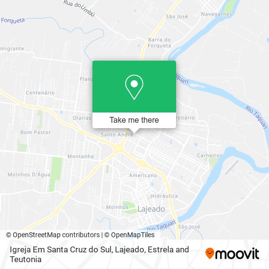 Igreja Em Santa Cruz do Sul map