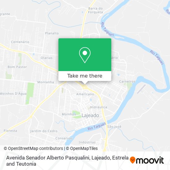 Mapa Avenida Senador Alberto Pasqualini