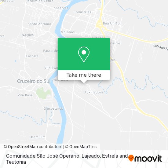 Mapa Comunidade São José Operário