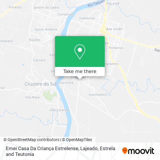 Mapa Emei Casa Da Criança Estrelense