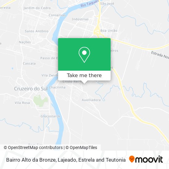 Mapa Bairro Alto da Bronze