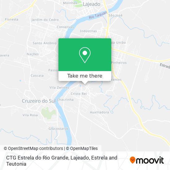 CTG Estrela do Rio Grande map