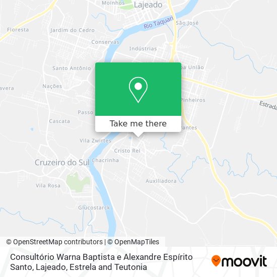 Consultório Warna Baptista e Alexandre Espírito Santo map