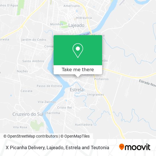 X Picanha Delivery map