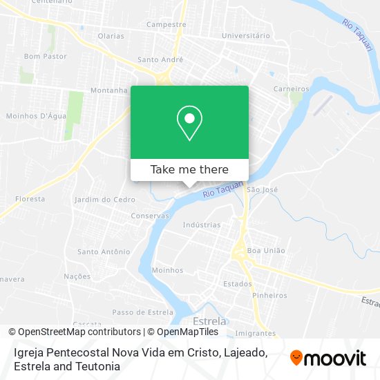 Mapa Igreja Pentecostal Nova Vida em Cristo