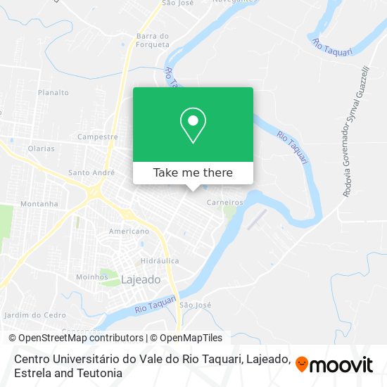 Centro Universitário do Vale do Rio Taquari map