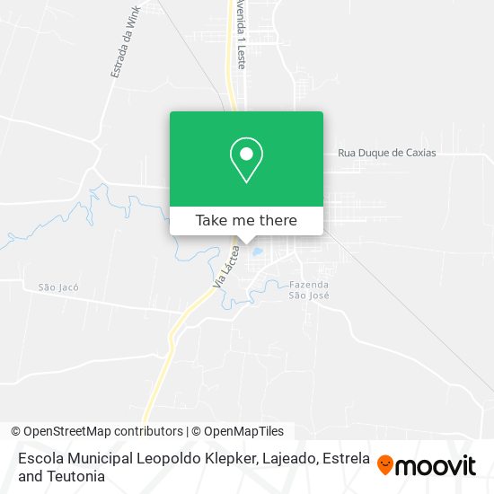 Mapa Escola Municipal Leopoldo Klepker