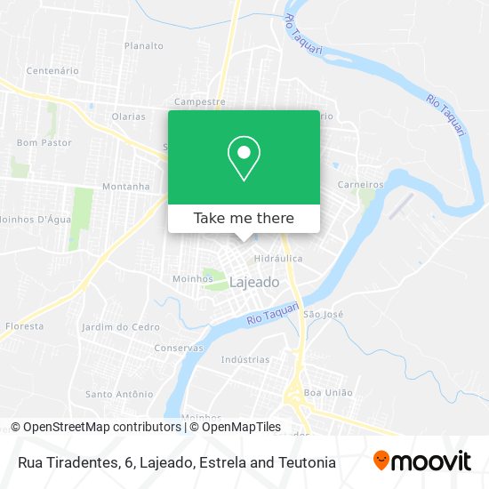 Rua Tiradentes, 6 map