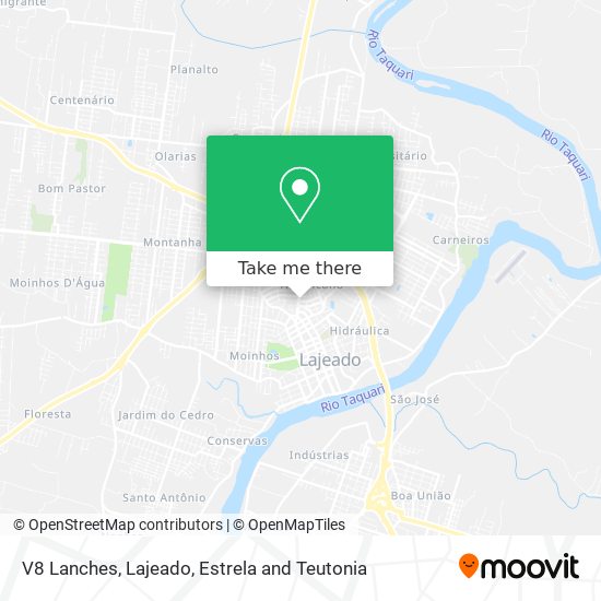 V8 Lanches map
