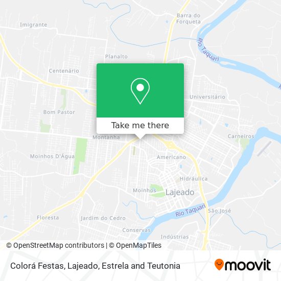 Colorá Festas map